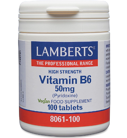 Lamberts Vitamin B6 Pyridoxine 50mg 100 Tablets