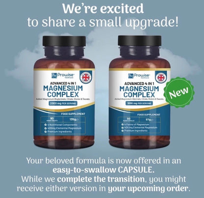 Prowise Magnesium Complex Capsules - Glycinate, Citrate, Malate, Taurate