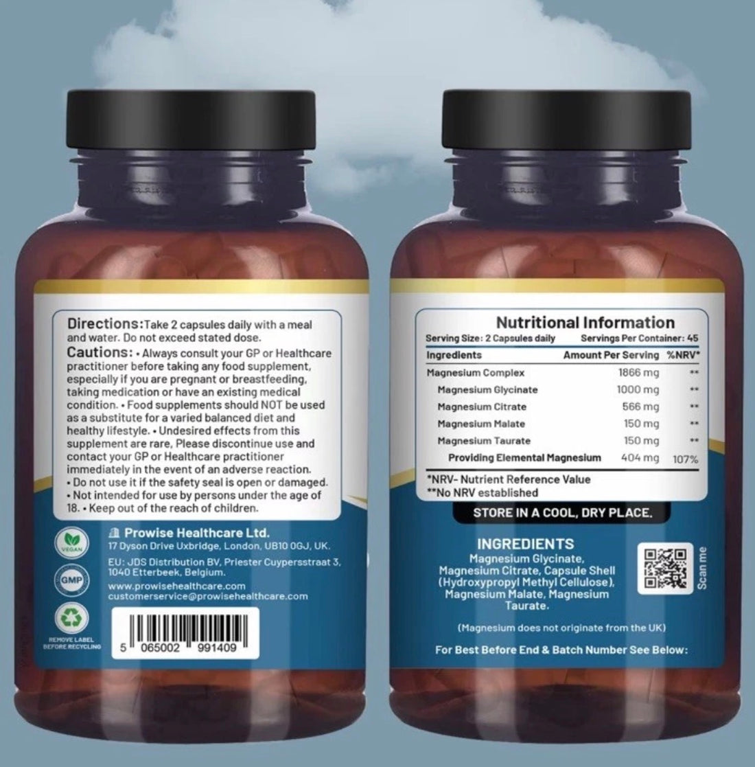 Prowise Magnesium Complex Capsules - Glycinate, Citrate, Malate, Taurate