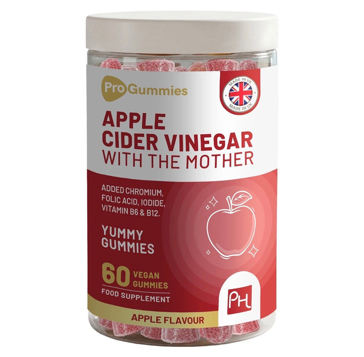 Prowise Apple Cider Vinegar Gummies with the Mother – 60 Vegan Gummies (Apple Flavour)