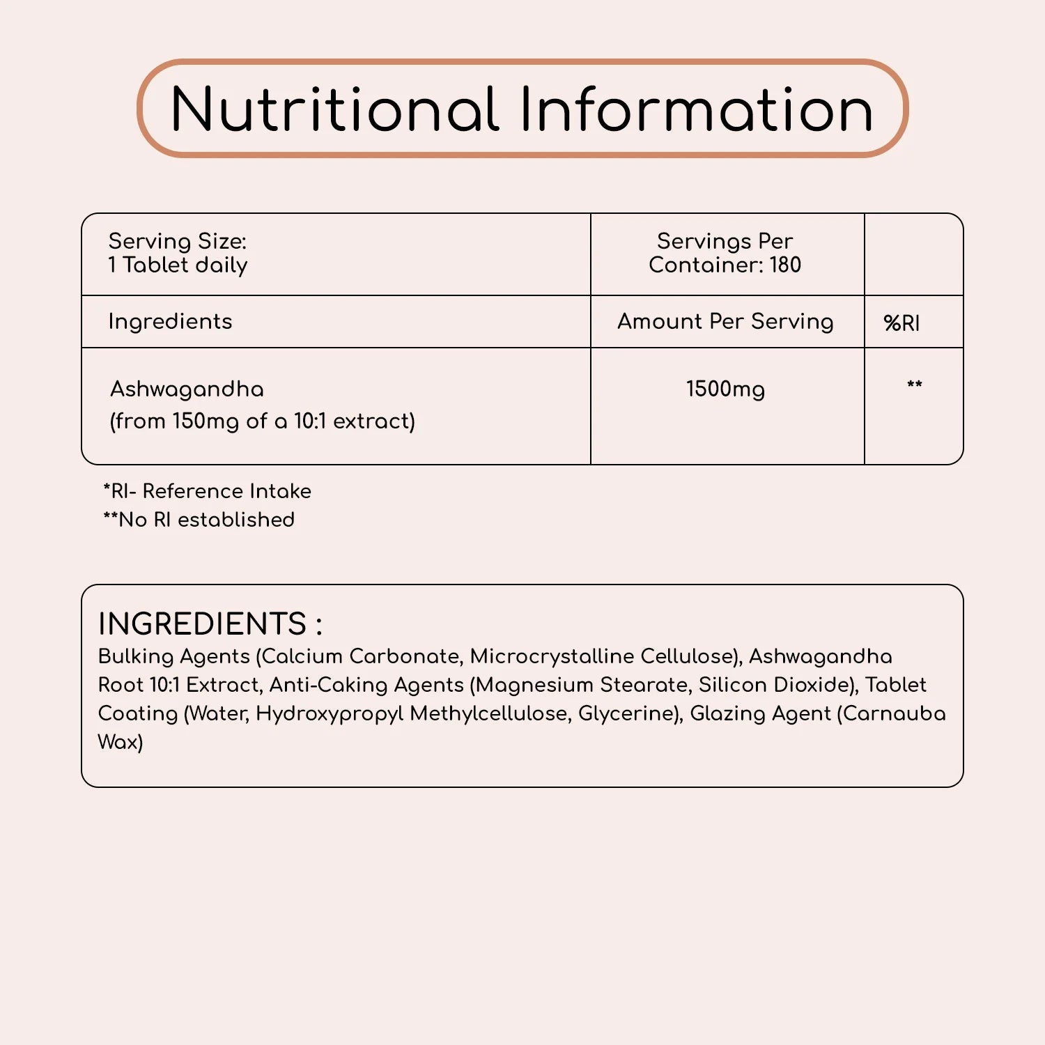 Prowise Ashwagandha 1500mg Tablets