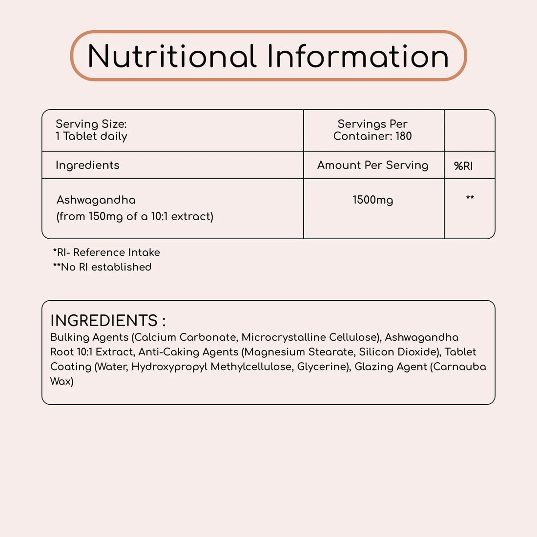 Prowise Ashwagandha 1500mg Tablets
