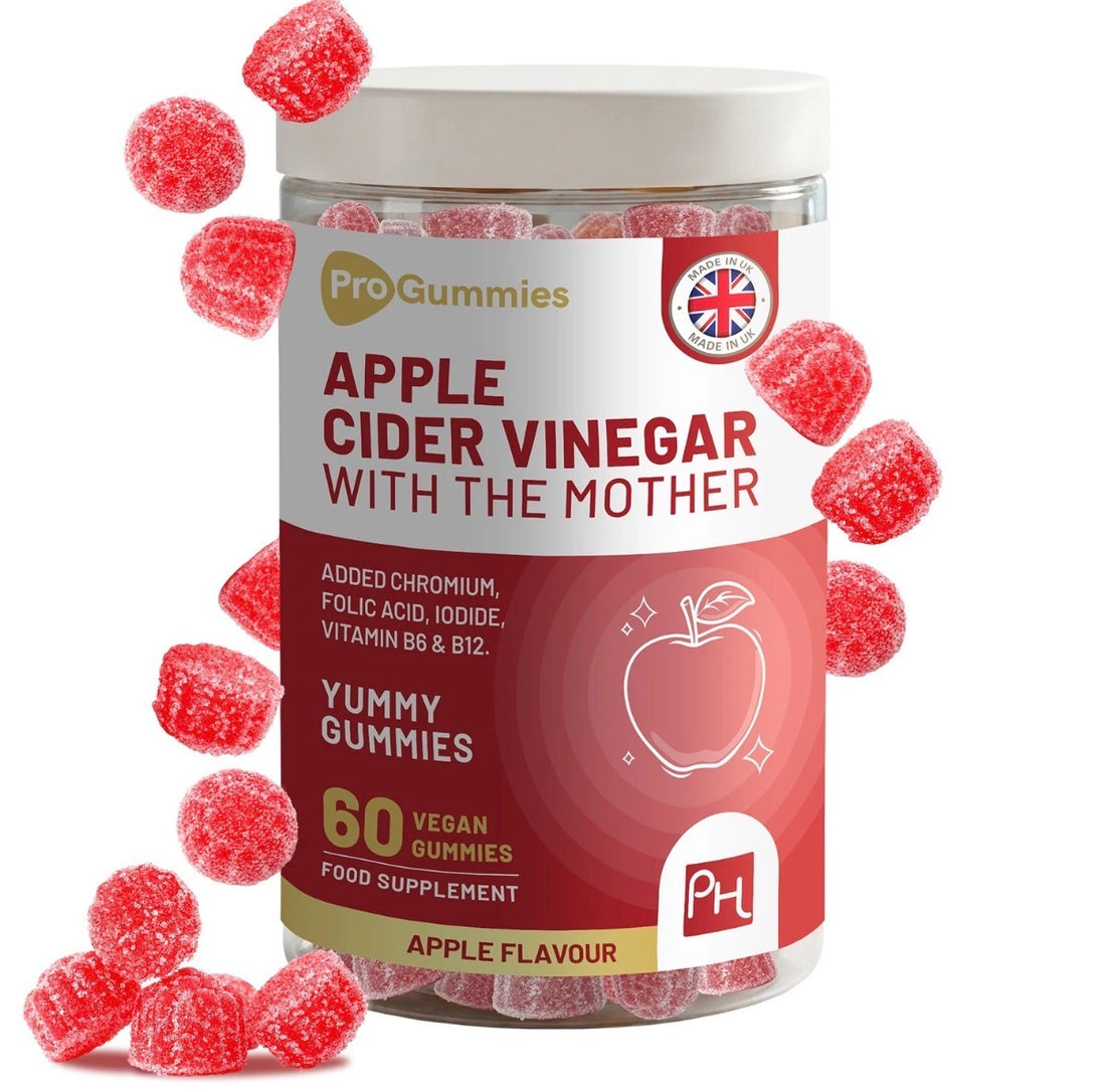 Prowise Apple Cider Vinegar Gummies with the Mother – 60 Vegan Gummies (Apple Flavour)