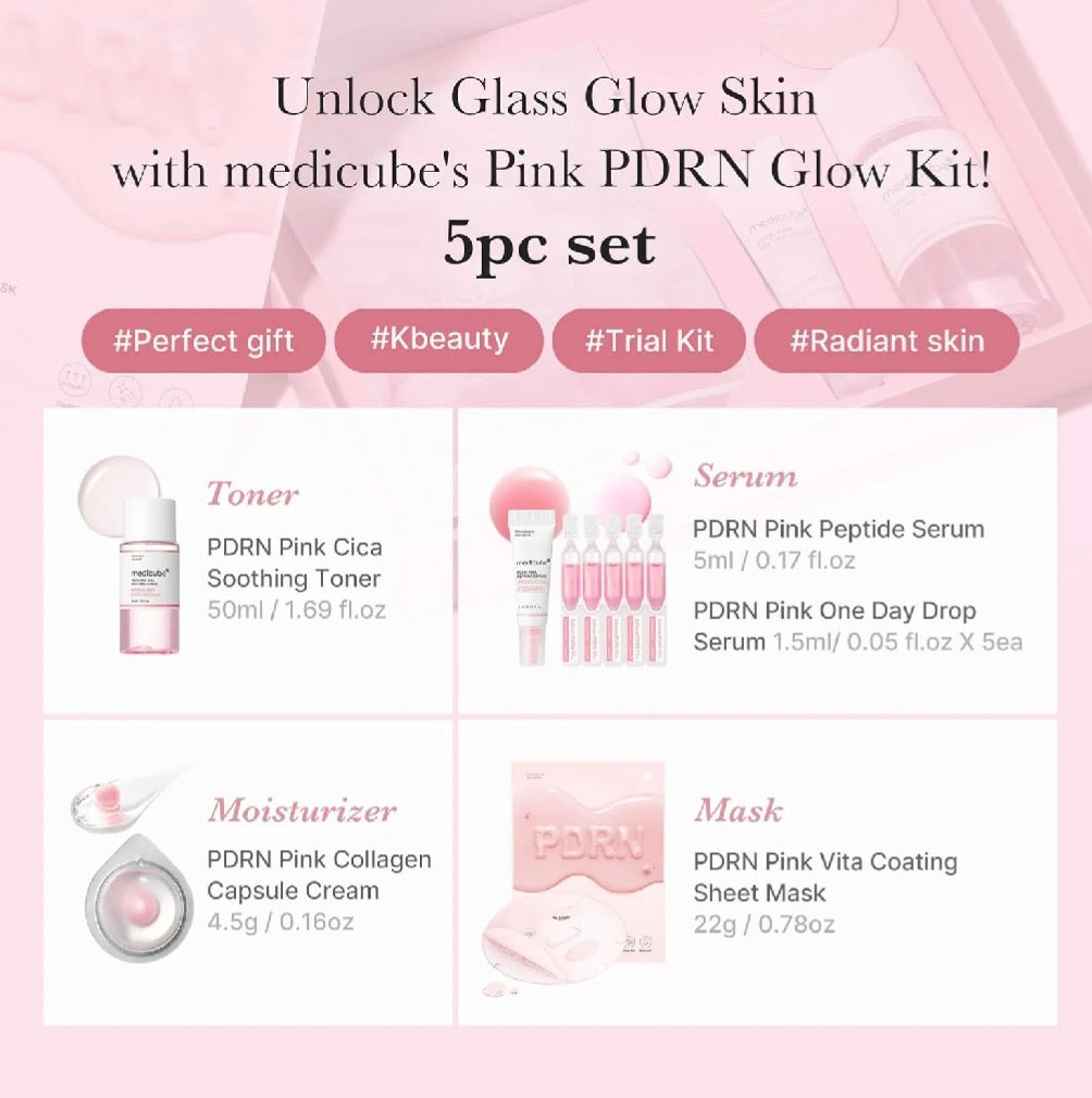Medicube PDRN Glow Kit 5 Piece Set