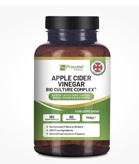 Prowise Apple Cider Vinegar Bio Culture Complex 180 Vegan Capsules