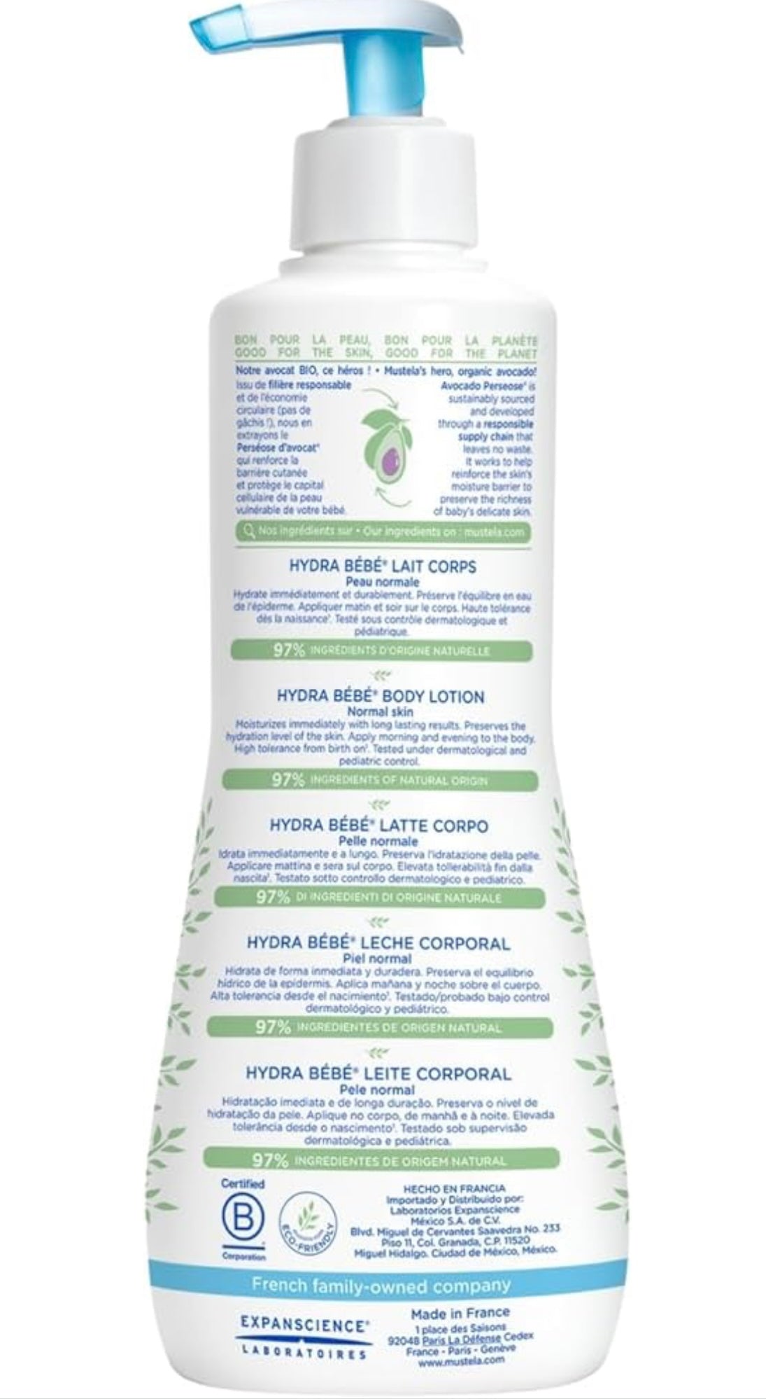 Mustela Hydra Bebe Body Lotion 500ml