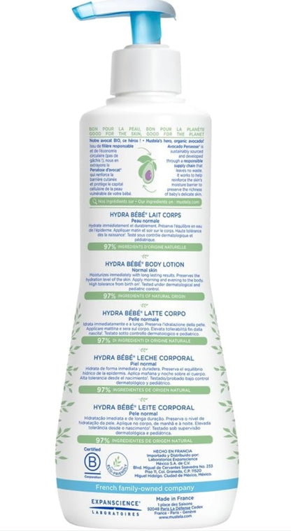 Mustela Hydra Bebe Body Lotion 500ml