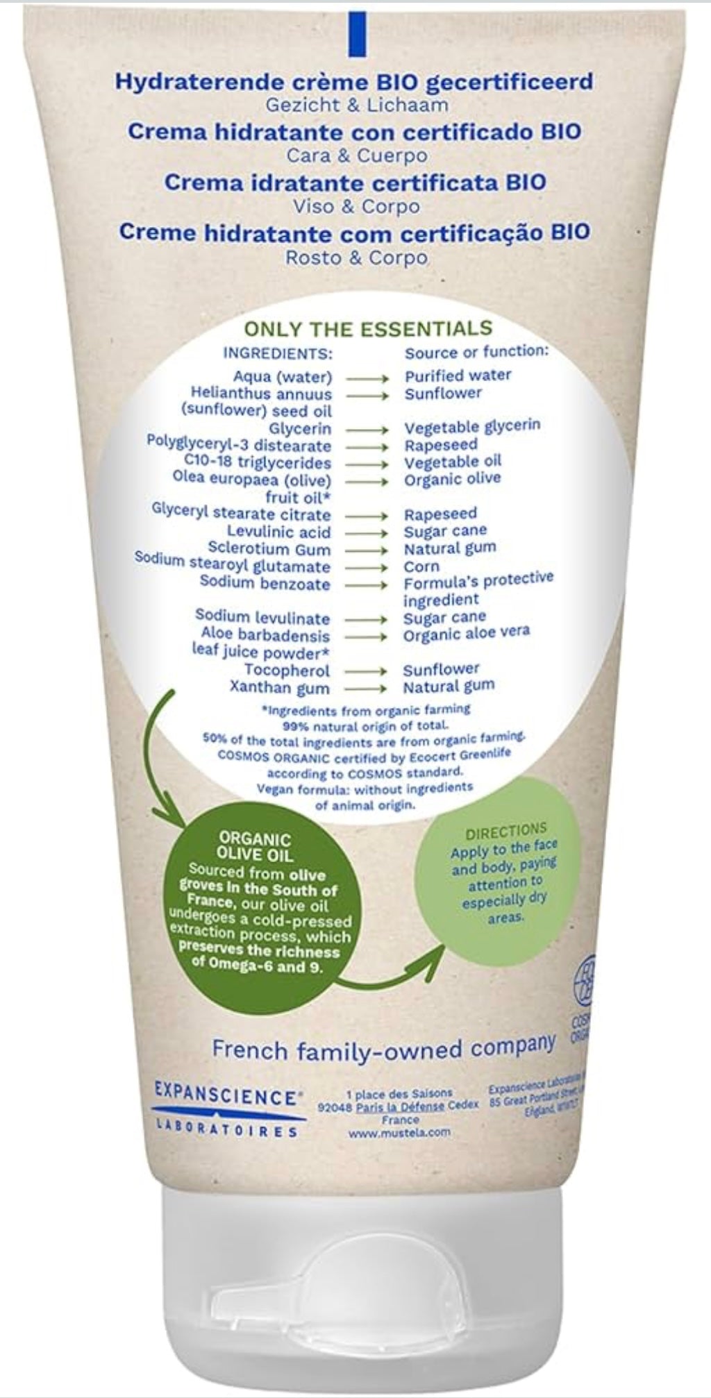 Mustela Hydrating Face & Body Cream 150ml