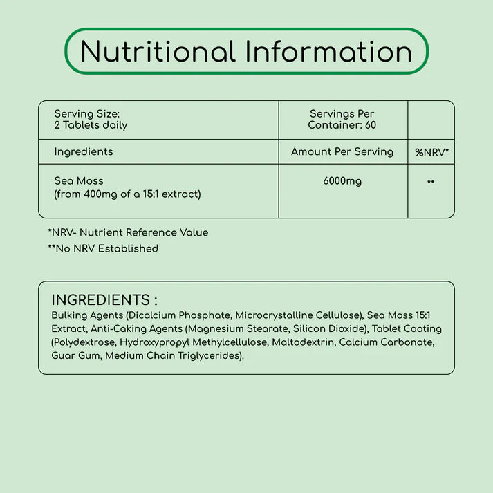 Prowise Irish Sea Moss Supplement 6000mg