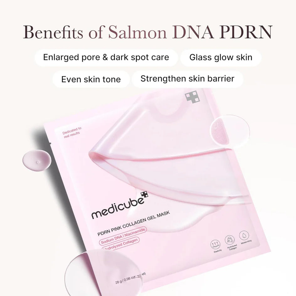 Medicube PDRN Pink Collagen Gel Mask Pack 4 x 28ml