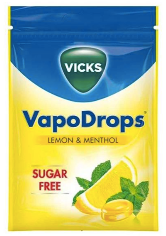 Vicks Vapodrops Lemon & Menthol 72g