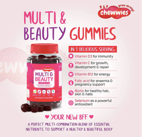 Chewwies Multi & Beauty Gummies 30's