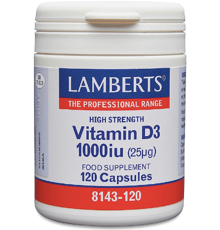 Lamberts Vitamin D3 1000iu (25mcg) 120 Capsules