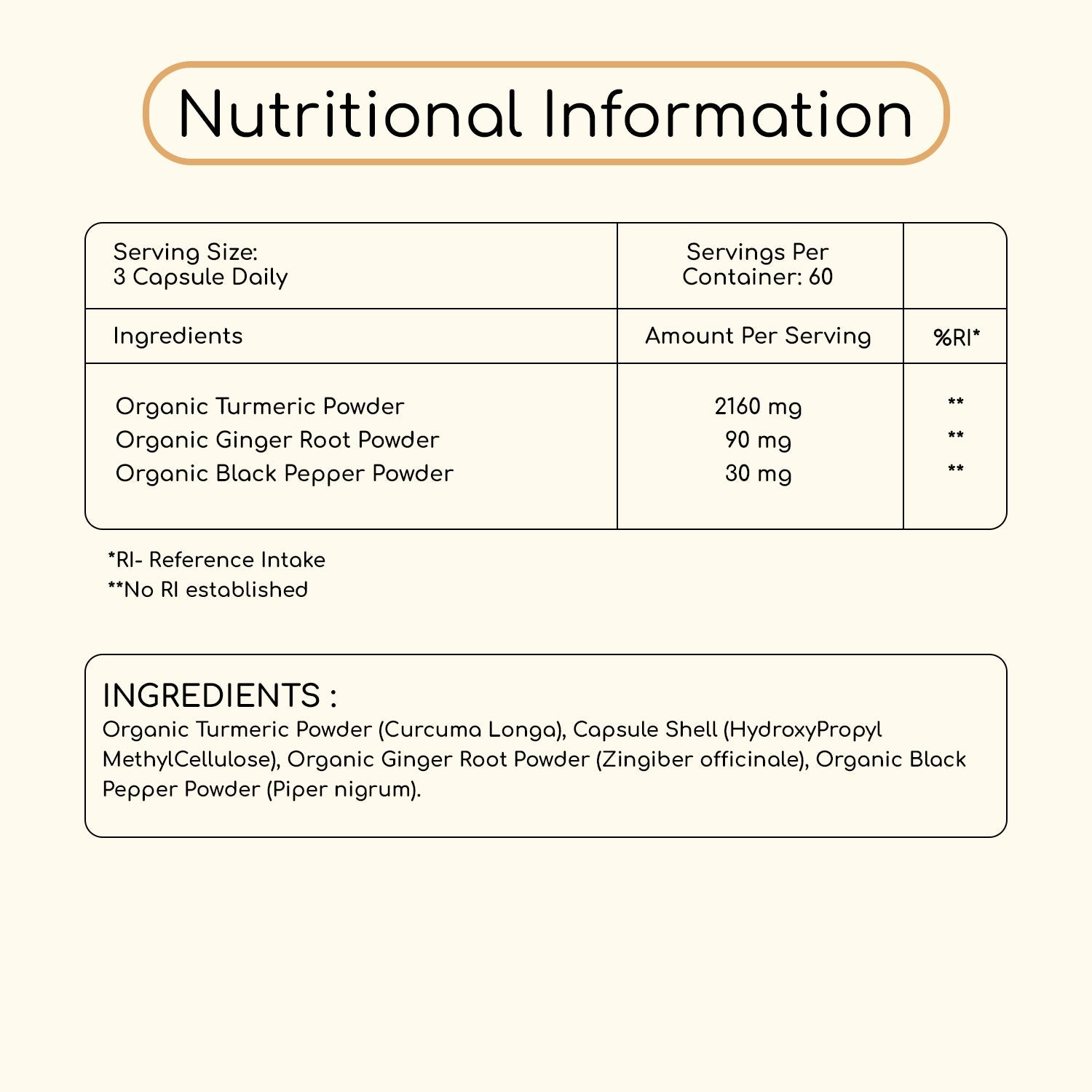 Prowise Turmeric with Ginger and Black Pepper 2280mg - 180 Capsules
