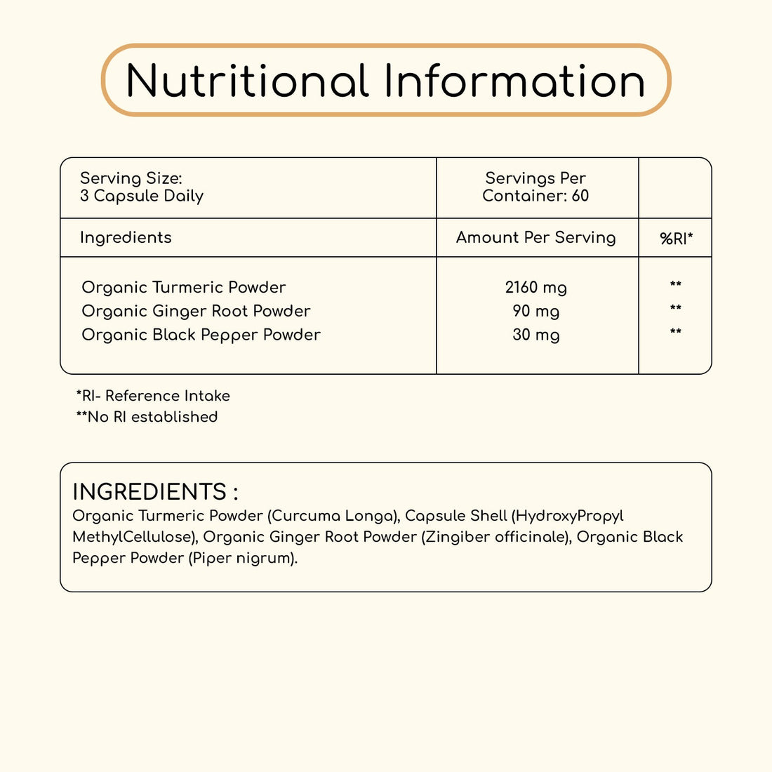 Prowise Turmeric with Ginger and Black Pepper 2280mg - 180 Capsules