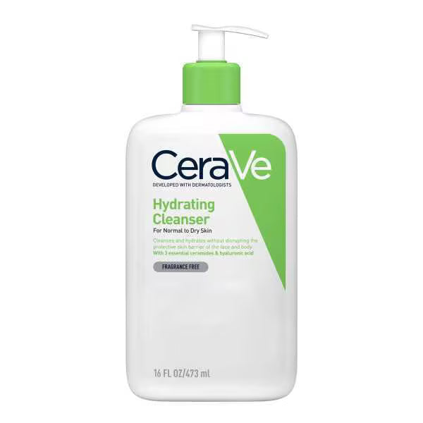 CeraVe Hydrating Cleanser with Hyaluronic Acid for Normal to Dry Skin