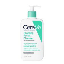 CeraVe Foaming Cleanser with Niacinamide for Normal to Oily Skin
