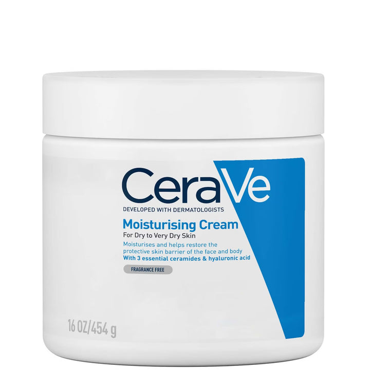 CeraVe Moisturising Cream with Hyaluronic Acid & Ceramides for Dry to Very Dry Skin 454g