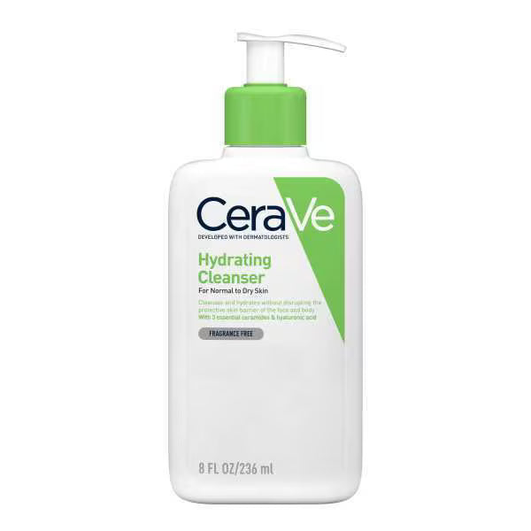 CeraVe Hydrating Cleanser with Hyaluronic Acid for Normal to Dry Skin
