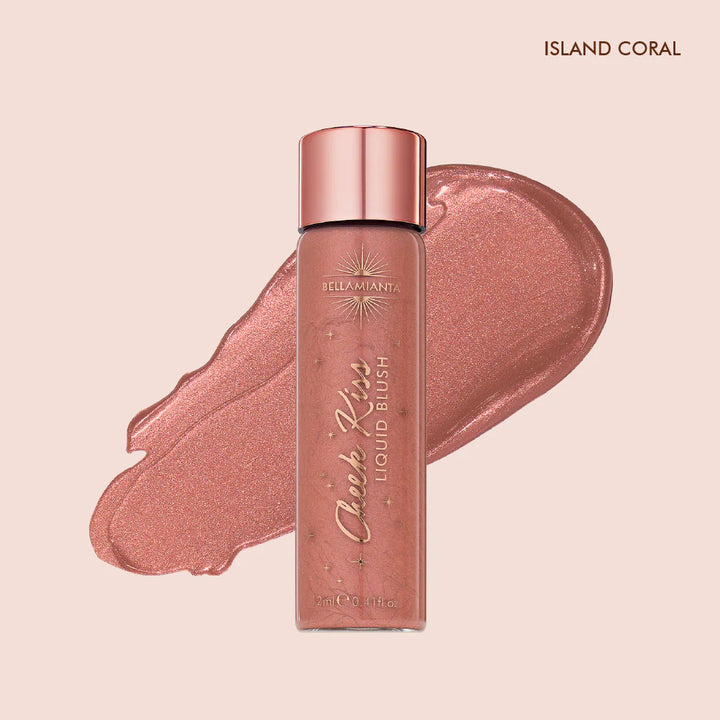 Bellamianta Cheek Kiss Liquid Blush - Island Coral