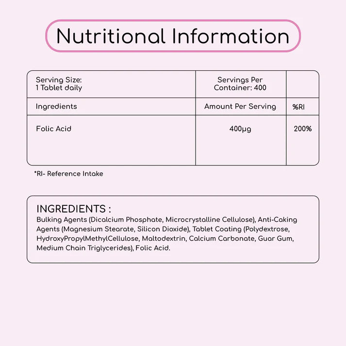 Prowise Folic Acid 400 Tablets