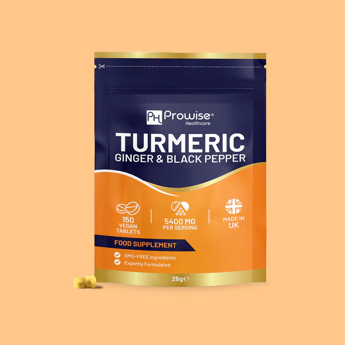 Prowise Turmeric Ginger & Black Pepper Tablets 5400mg