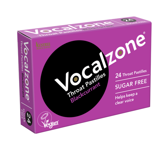 Vocalzone Throat Pastilles Blackcurrant Flavour - 24 Pack